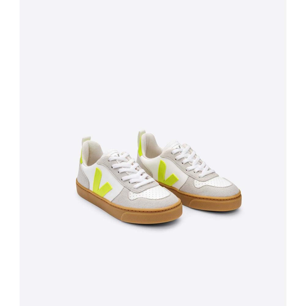 Veja V-10 CWL Sneakers Kinderen White/Mint | NL 852LIS